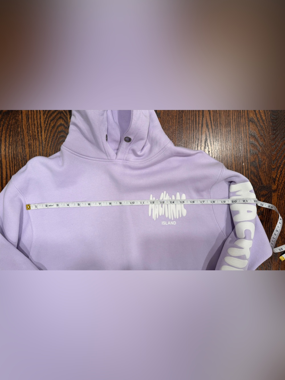 Mackinac Island Lavender Hooded Sweatshirt - Size S - Picture 6 of 7